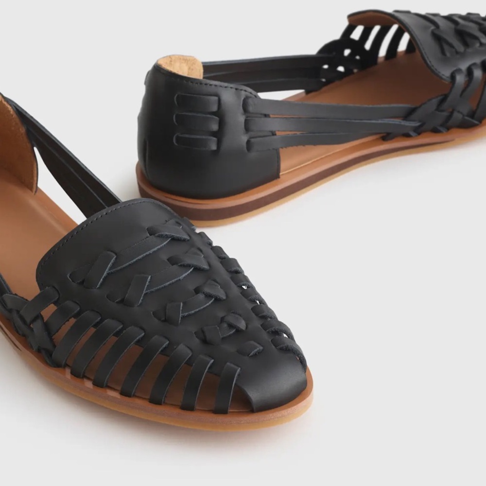 Quince Leather Huarache Flat